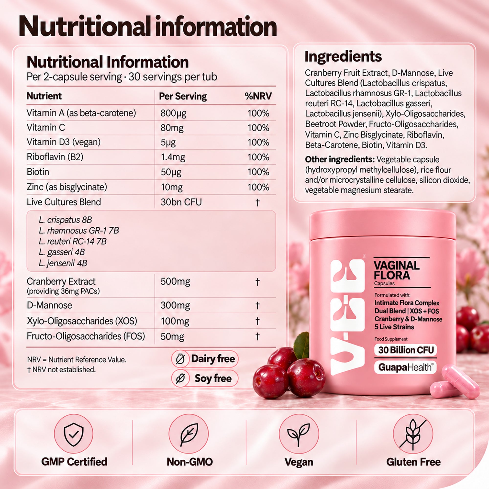 Vaginal Probiotic Capsules